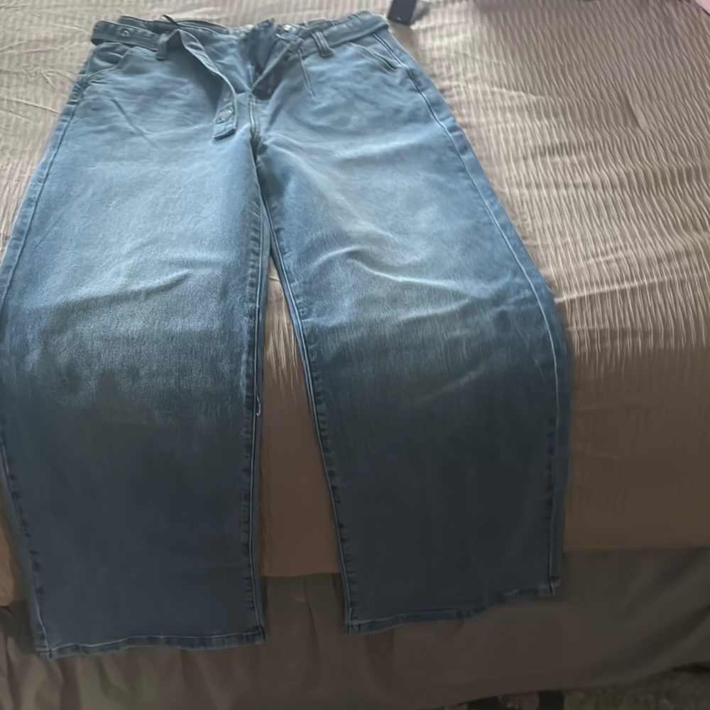 Fashion Nova Blue Wide Leg Pants